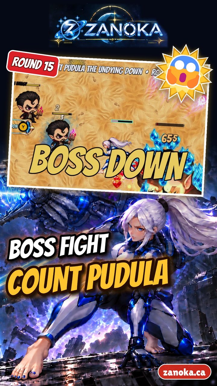 A ZANOKA Short thumbnail: BOSS FIGHT, Count Pudula, with BOSS DOWN on the new map SAHARA